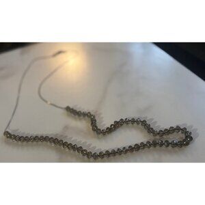 Vintage Swarovski Crystal Black Diamond Faceted Round Bead